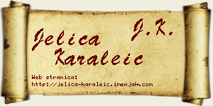 Jelica Karaleić vizit kartica